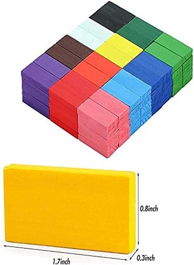 PULSBERY Wooden Dominoes Building Blocks Game Set for 3-8 Years Old Kids Boys & Girls,Random Color (Pack of 600 PCS) - Image 5